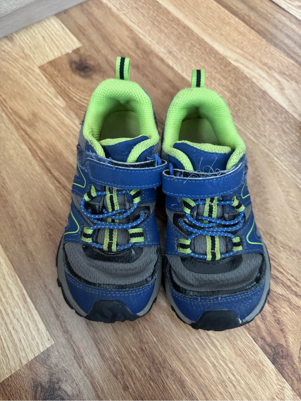 Merrell Blue & Lime Kids Athletic Sneakers